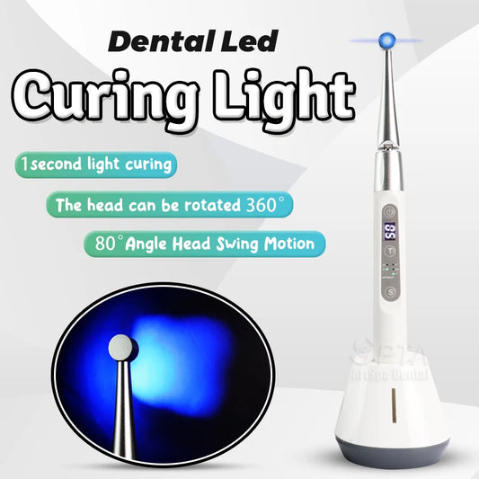 💡 Advanced Pro Tooth Gem Curing Light – 1 Second LED Lamp with Rotating Head