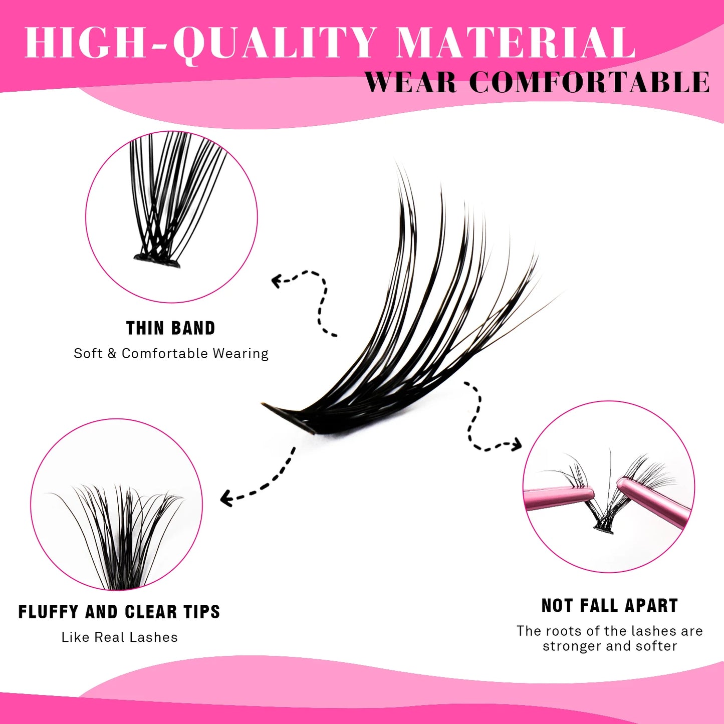 ✨ DIY Cluster Lash Extension Kit – Flirty, Bold, or Doll-Like Styles