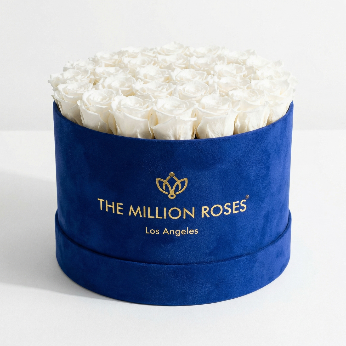 Supreme Royal Blue Suede Box | White Roses