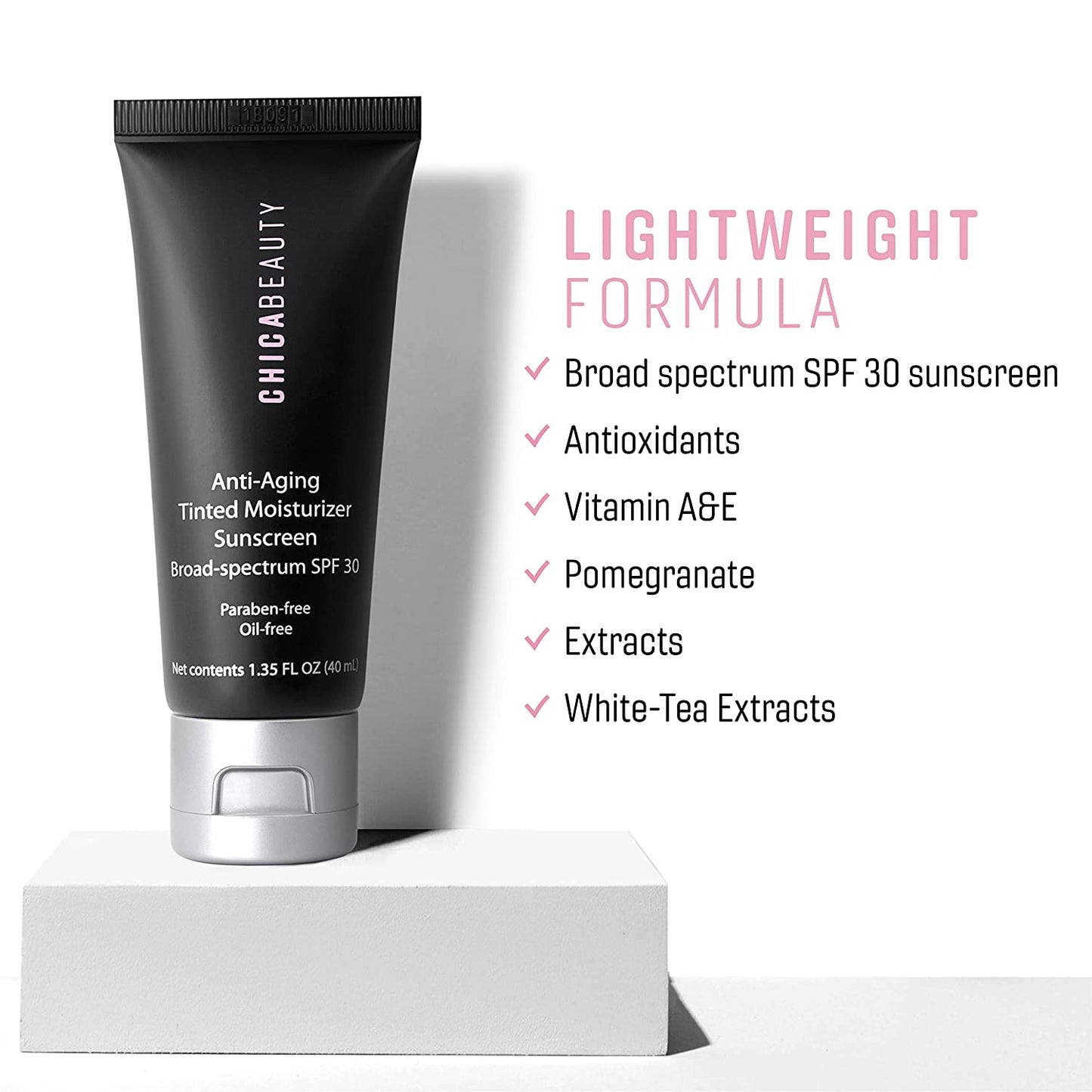 Chica Beauty Anti-Aging Tinted Moisturizer Sunscreen Broad-Spectrum SPF 30