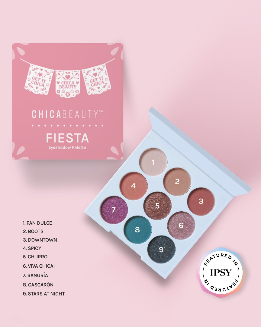 Best Seller! FIESTA (Chica Beauty Mini-9 Eyeshadow Palette)