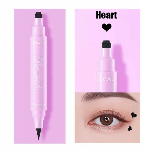 🖤 Glam Stamp Eyeliner Duo – Liquid Liner & Festival Stamp in 6 Designs