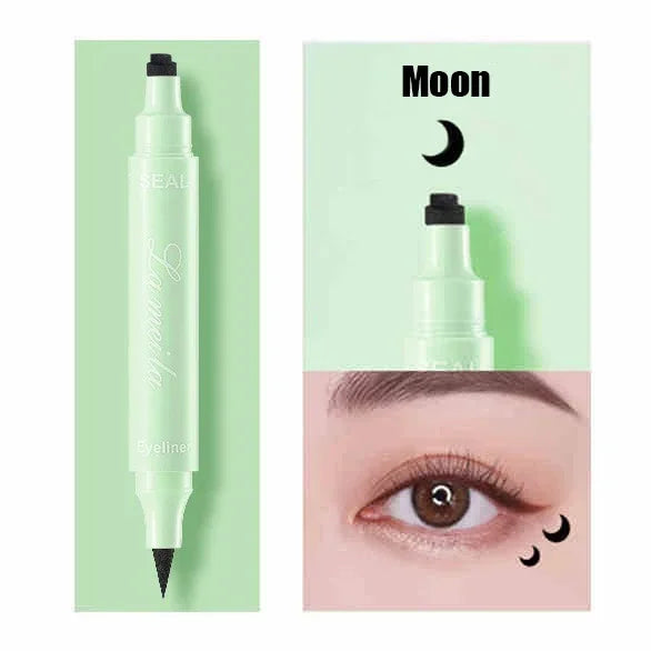 🖤 Glam Stamp Eyeliner Duo – Liquid Liner & Festival Stamp in 6 Designs